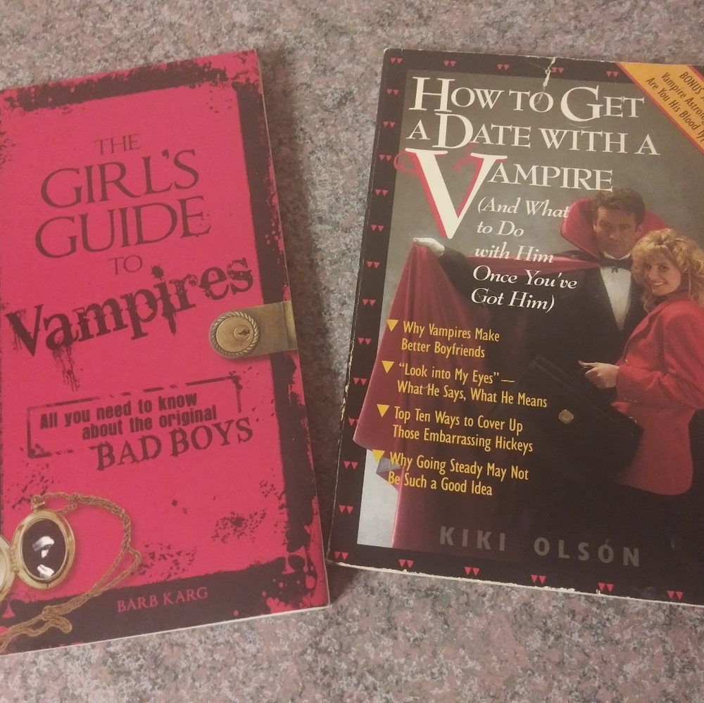 2 Different Paperback Vampire Books